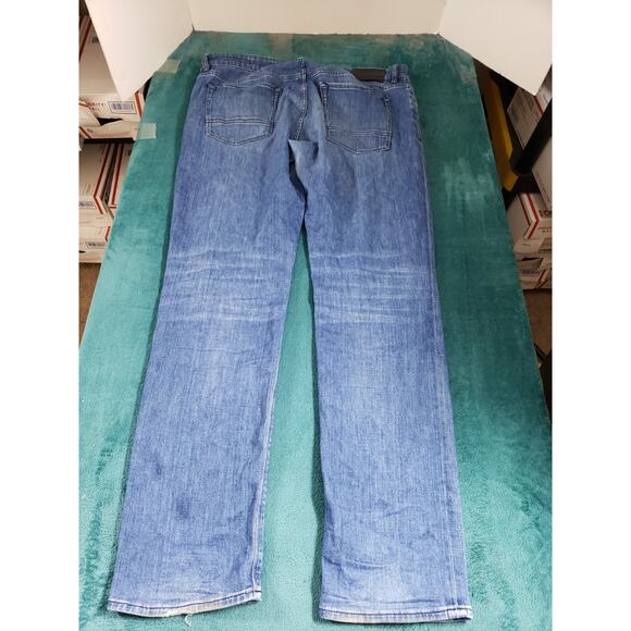 Hugo Boss Jeans Size 38x32 Mens Blue Pant Preppy Stretch Italian Fabric Straight - Picture 14 of 16